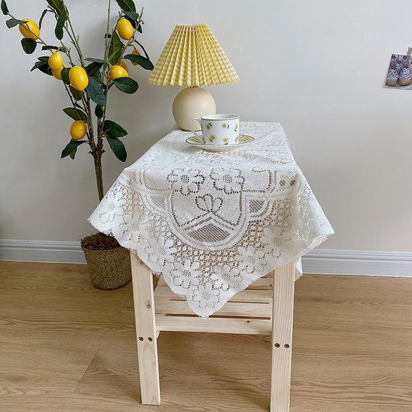 

table cloth white lace coffee tablecloth household cover tv cabinet dust-proof supplies