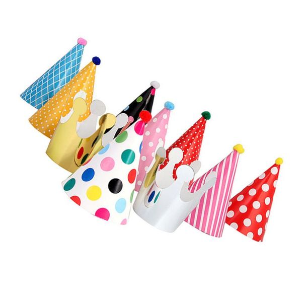 

party hats 11pcs decorative birthday theme paper children kids pograph prop hat