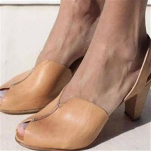 

sandals summer refreshing high heels woman shoes fish mouth business solid color party light dress footwear 2021 drop, Black