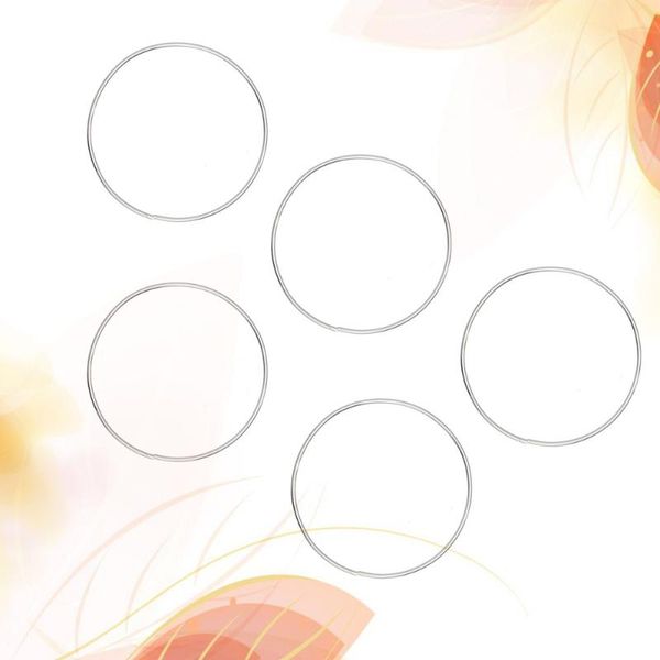 

decorative objects & figurines 10 pcs simple dreamcatcher round metal ring plating hand-made dress accessory for woman girl (10cm)