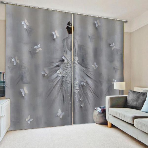 

morden relief beauty curtains living room bedding drapes cotinas para sala 3d curtain &