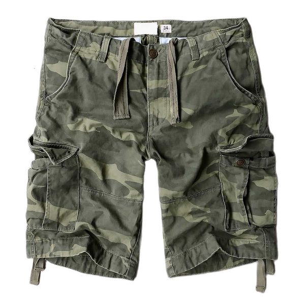 

men's shorts trendy camouflage cargo man cotton boardshorts plus size military army style big pockets summer wear men clothes stl6, White;black