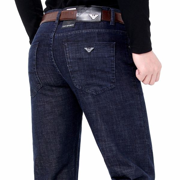 

high end 2021 men's jeans in spring and summer, Blue