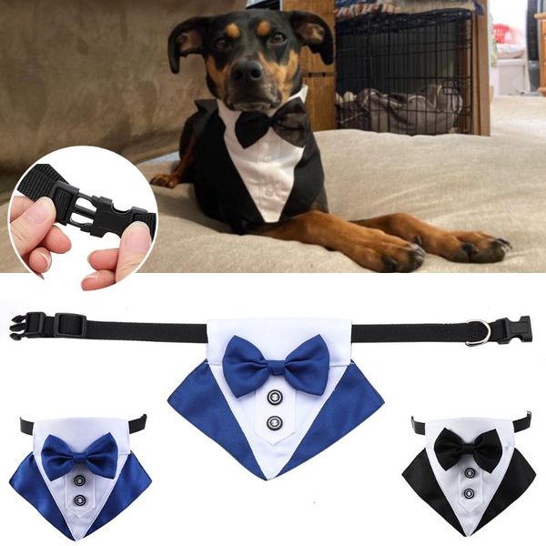 

cotton tuxedo bow ties dog necktie pet accessories fashion adjustable comfortable cat grooming formal tie 2021 apparel
