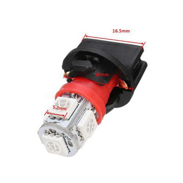 

1000k lights 12v dc 10pcs 194led smd bulbs car gauge red t10 durable led emergency