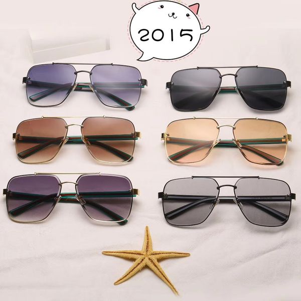 

designer new alloy men's fashion trend runway show same women's sunglasses 2014, White;black
