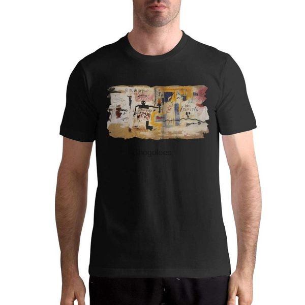 

men's t-shirts men jean michel per capita cotton summer t-shirt, White;black
