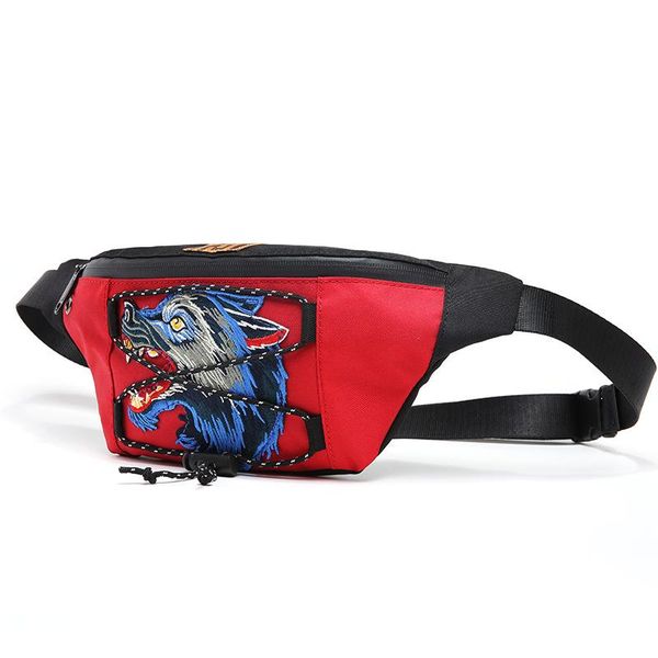 

waist bags trendy leisure couples single shoulder mobile satchel bag korean version of men's and women's chest fur fanny pack