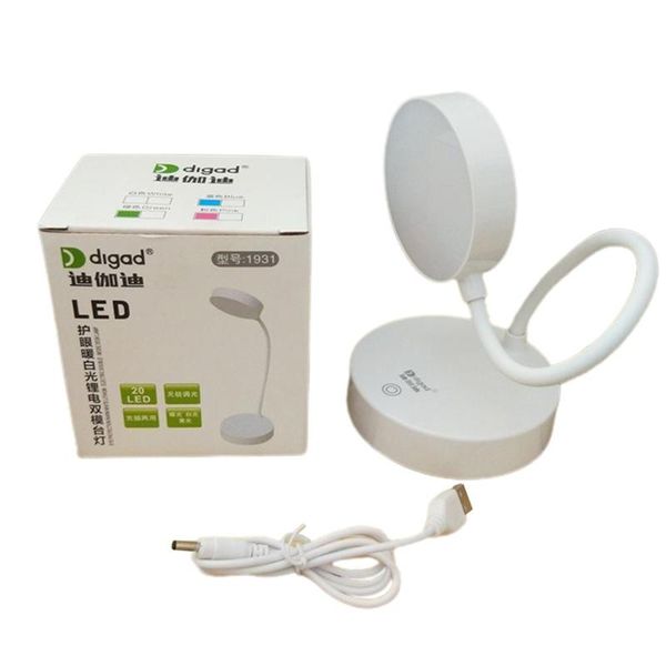 

table lamps rechargeable ultra light led clip-on desk lamp foldable usb 3 modes adjustable angle rotation energy-saving