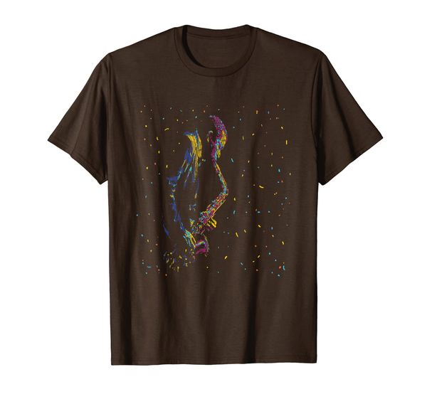 

Jazz Saxophone Player Colorful Abstract Art Sax Musician Fan T-Shirt, Mainly pictures