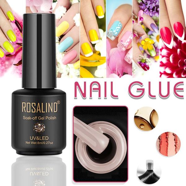 

nail polish glue set 6 bottles cans color potherapy nails art