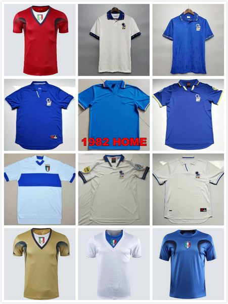 

1982 1994 1996 1998 2000 retro rossi schillaci totti soccer jerseys 2006 world cup italia totti grosso cannavaro del piero pirlo inzahji foo, Black;yellow
