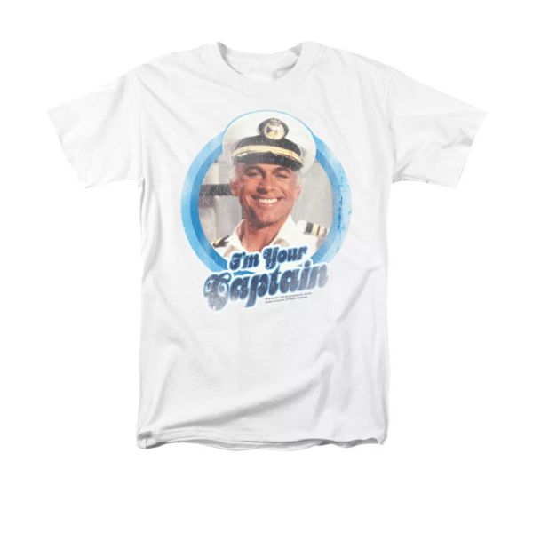 

Love Boat I'm Your Captain TV Show T-Shirt Sizes S-3X NEW, White;black
