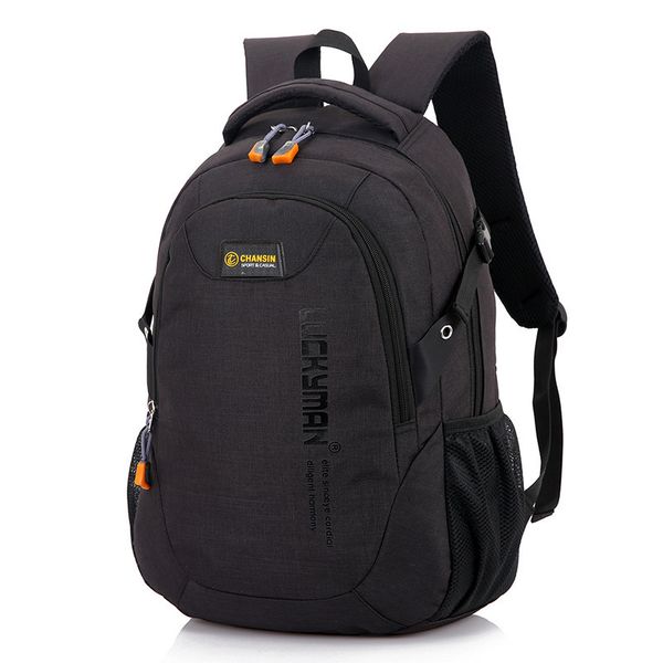

new fashion men's backpack leisure outing travel computer student bag multi-function large-capacity design