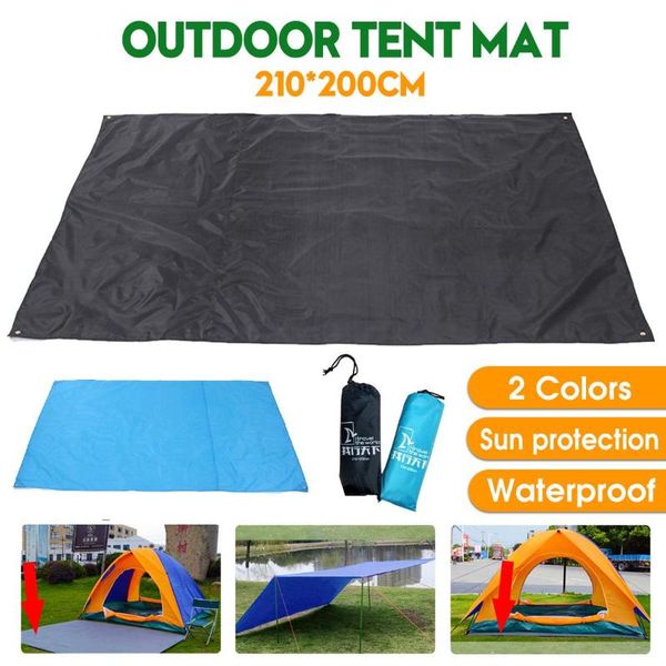 

2.1x2m oxford cloth awning waterproof tarp tent shade garden canopy sunshade outdoor camping hammock rain beach sun shelter tents and sh she