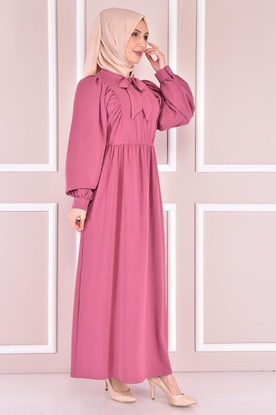 

ethnic clothing waist elastic dress rose kurusu vbr4212, Red