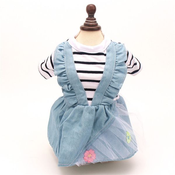

dog skirt pet drs spring summer autumn cat denim