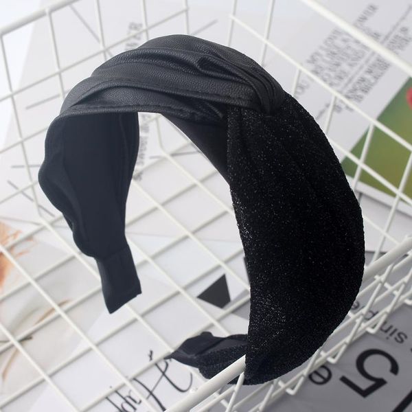 

hair accessories knotted cross band women handmade headbands korean hairhoop tutorial steel ball hairband