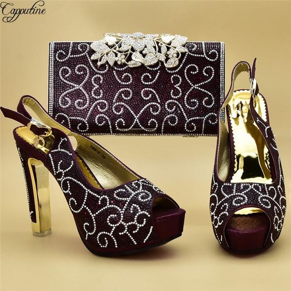 

dress shoes wonderful wine high heel sandal matching with evening handbag set 988-2 height 12cm, Black