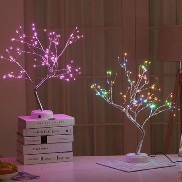 36/108 LEDs luz noite bonsai luzes luzes gypsophila iluminação casa festa casa decoração de casamento lâmpada