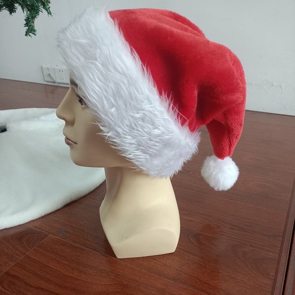 Il Natale ricopre i cappelli rossi della peluche dei bambini adulti delle decorazioni di Natale all'ingrosso