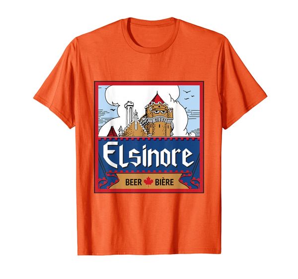 

elsinore craft beer brewing graphic tee t-shirt, White;black