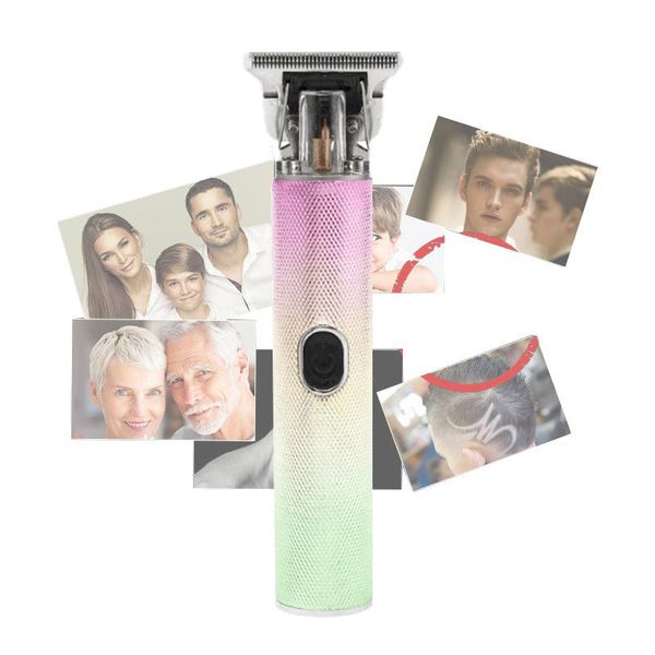 

hair scissors styling tools electric clipper retro gradient color oil head carving cut buddha