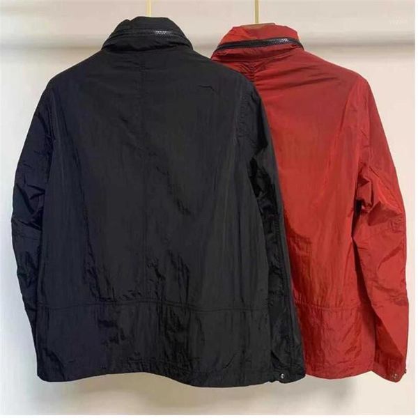 

early spring models men's and women's daily casual zipper metal nylon trench coat jackets, Black;brown