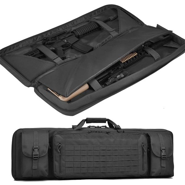 

hunting bag 2 side gun case backpack pistol firearm tactical rifle transportation carbine lockable compartment 42"