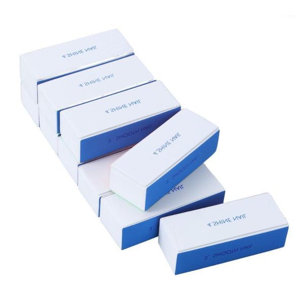 

10pcs washable 4-way nail shiner sponge files buffers sanding blocks1
