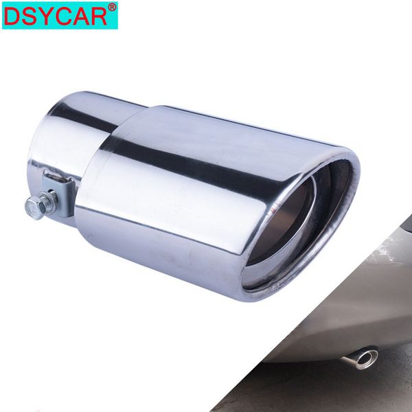 DSYCAR 1Pcs Universal Edelstahl Auto Auspuff Schwanz Schalldämpfer Spitze Rohr für Auto-styling Dekoration DIY Zubehör Neue