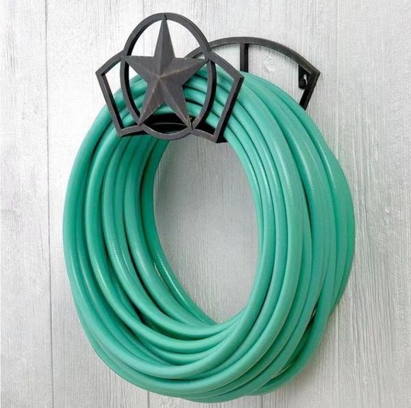 

garden hose hook rack reel holder metal wall mounted hanger storage pipe fixing bracket tool watering equipments