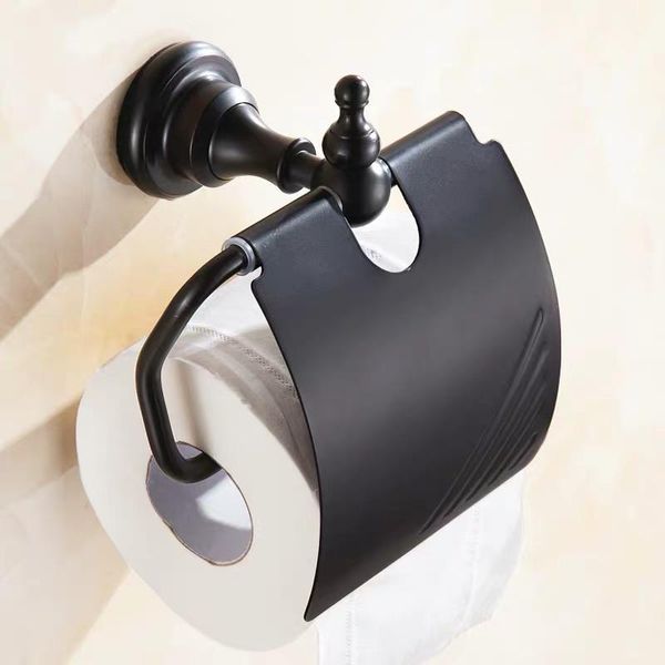

vintage black brass roll tissue organizer european style bathroom/ toilet paper holder wall mounted holders