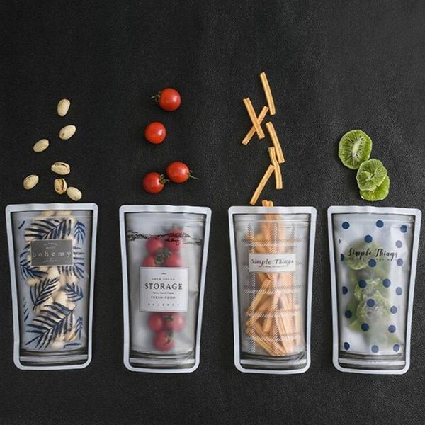 

food savers & storage containers 4pcs / 8pcs 12pcs snack bag household portable moisture-proof biscuit candy fruit sealed travel