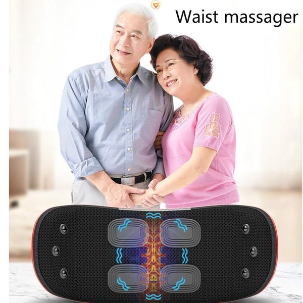 

full body massager electric waist lumbar traction device inflatable compress spine support massage back relieve pain