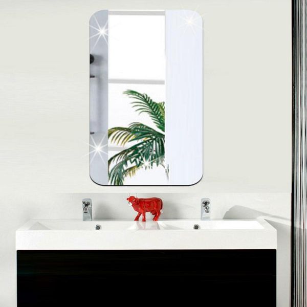 

wall stickers sticker 3d mirror effect removable rectangle oval background decoration for home