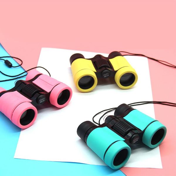 

telescope & binoculars focal adjustable children toy game props birthday present for entertaining bird watching (blue)
