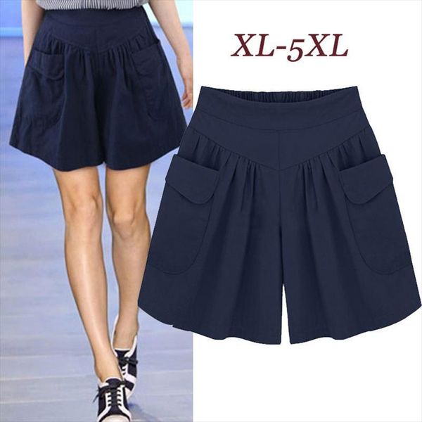 

european american fashion summer women short casual large size xl 5xl comfortable breathable 110kg, White;black