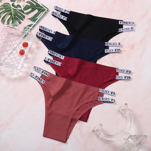 Damenhöschen Finetoo Damen Tanga Sommer Eisseide Höschen Badehose Nahtlose Slips Sexy Dessous Mädchen