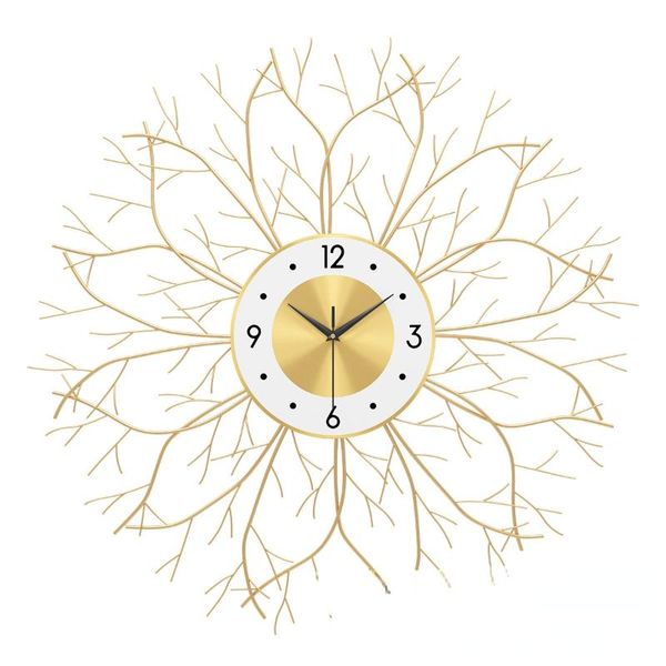 

wall clocks nordic metal gold creative clock living room silent large modern design relogio de parede home decor ll50wc