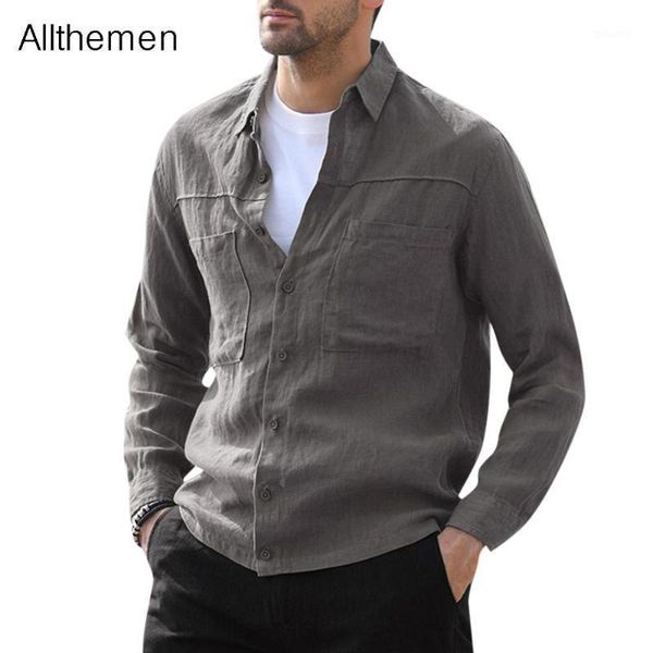 

allthemen men cotton casual shirts for basic classic white shirt autumn male long sleeve men's clothing, White;black
