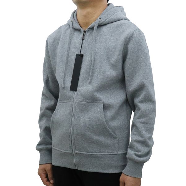 

new style mens hoodies zipper hooded sweatshirt cardigan hoodie standard and fleece casual jumpers long sleeve sportswear streetwear man clo, Black