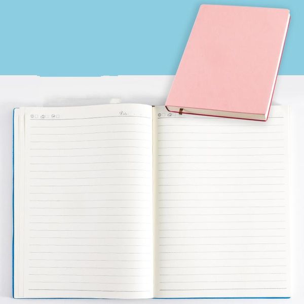 

notepads cornell notebooks a4/b5,200 pages mind mapping writting paper grid book for school office,checkered planner vertical, Purple;pink