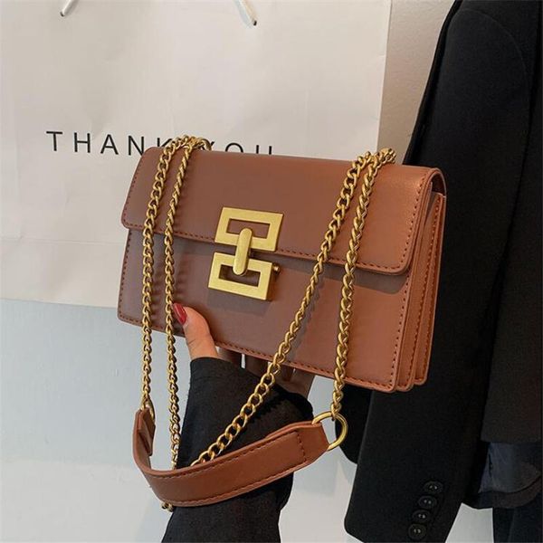 

shoulder bags women's bag 2021 fashion simple chain summer texture all-match messenger