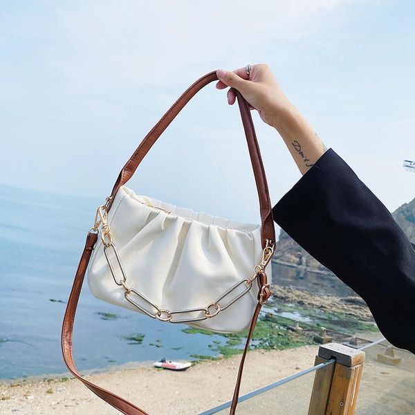 

evening bags 2021 fashion single shoulder messenger bag solid color crossbody for women luxury designer purses and handbags cc