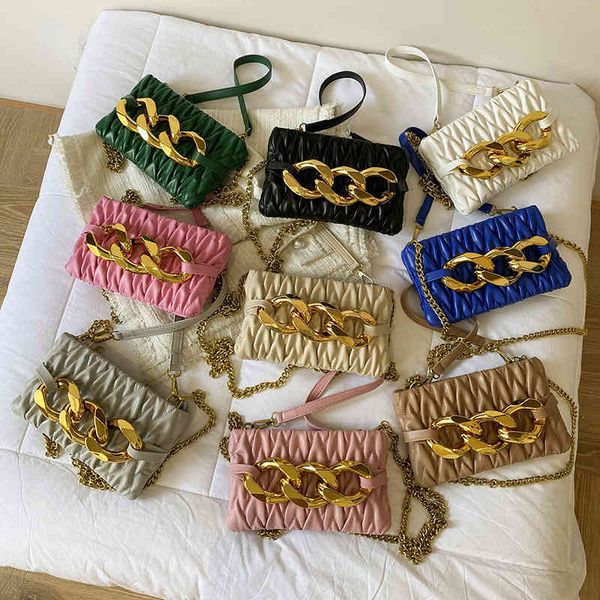 

design s bag female armpit fold chain small square new messenger bag