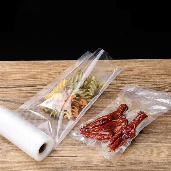 

storage bags 3 rolls 17x500cm air vacuum fresh keeping food for fruits vegetables nuts kitchen accessories