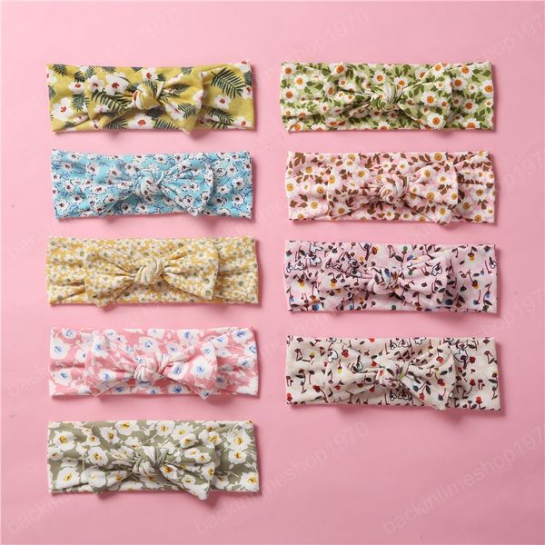 

girls hair accessories baby headbands flower children kids head bands elastic knitted cotton bow hairband accessory, Slivery;white