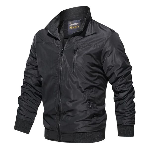 

men's jackets 2021 plus size military jacket men spring autumn cotton pilot coat army bomber cargo flight male, Black;brown