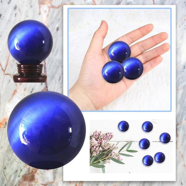 

garden decorations natural crystal ball healing blue cat eye ornament quartz ornaments